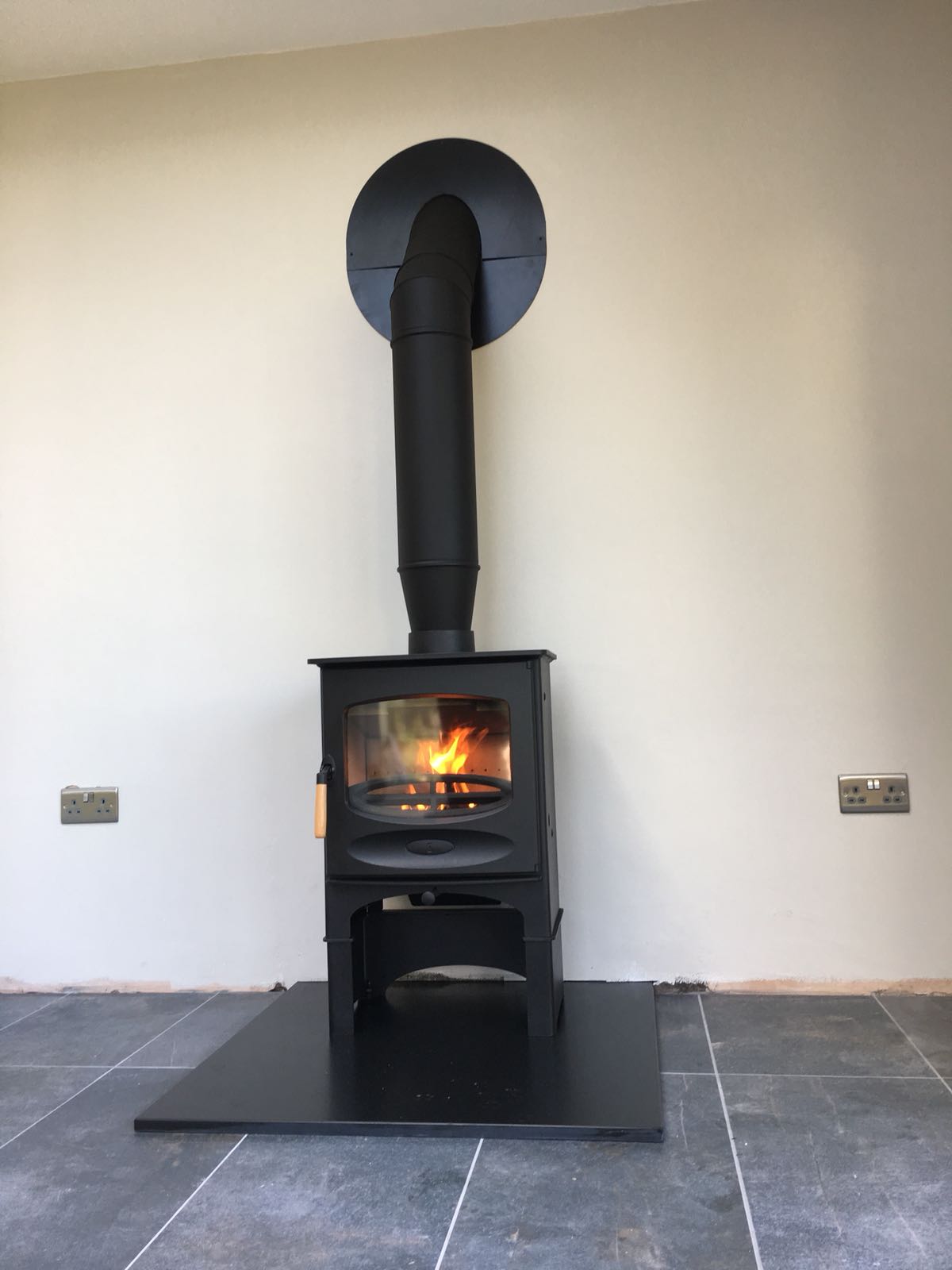 Charnwood C Five BLU twin wall installation by Embers Bristol